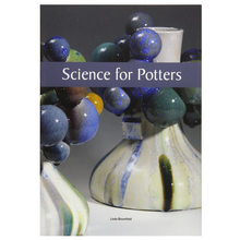 Load image into Gallery viewer, Book cover of 'Science for Potters' with ceramic vessels and stones on a white background