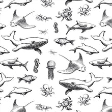 Load image into Gallery viewer, UNDERGLAZE DECAL TRANSFER  - OCEAN CREATURES
