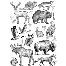 Load image into Gallery viewer, UNDERGLAZE DECAL TRANSFER  - FOREST ANIMALS
