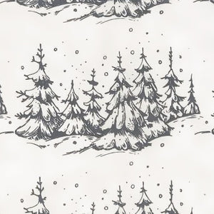 Underglaze Transfer Decal - Winter Trees