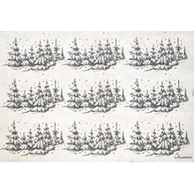 Load image into Gallery viewer, Underglaze Transfer Decal - Winter Trees
