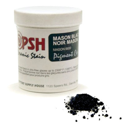 MASON® STAIN 6650, MASON BLACK – The Pottery Supply House